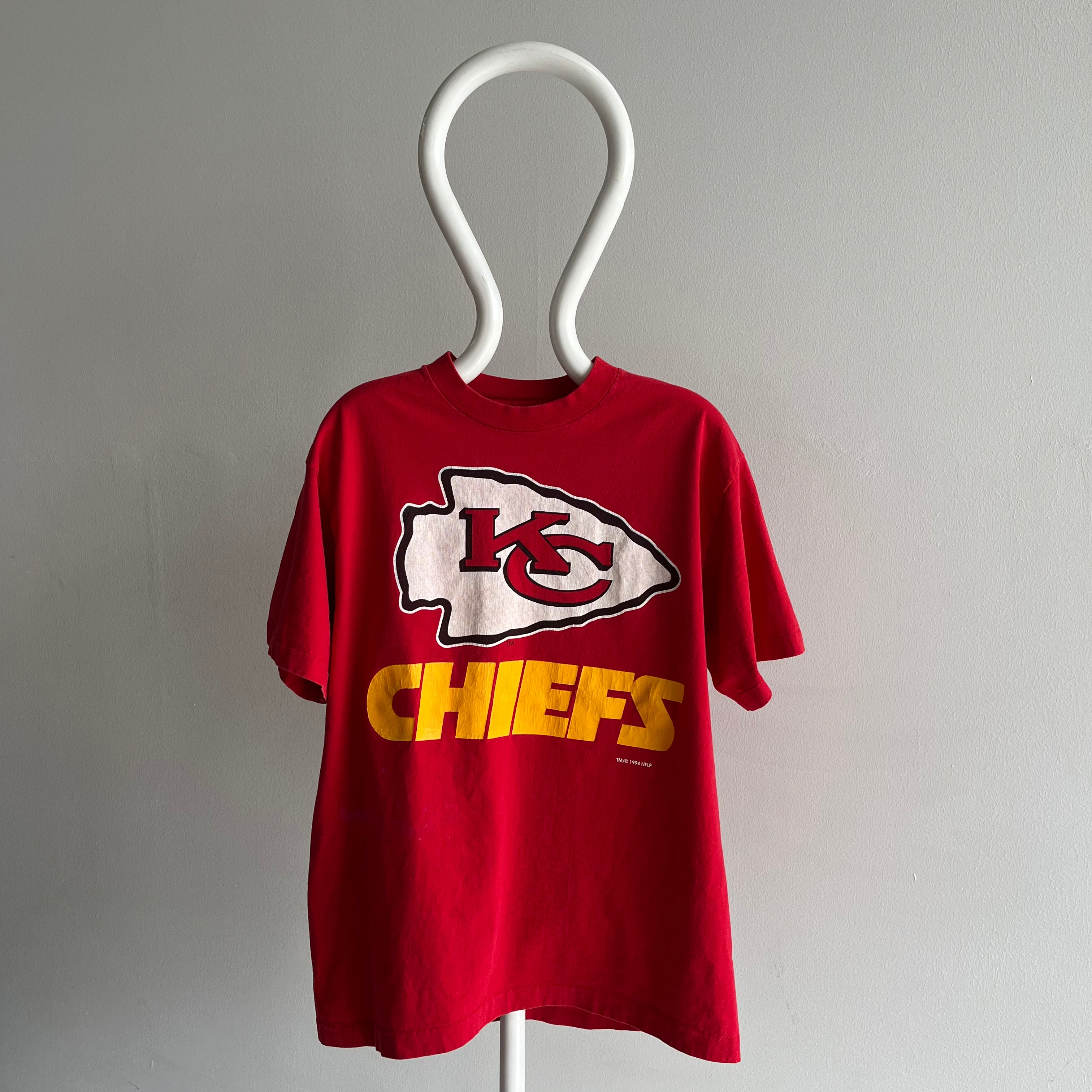 90s Kansas City Chiefs Vintage T-shirt Rare 1994 Nfl Football 