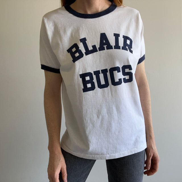 1980s Champion Brand Blair Bucs with Sharpie on the Backside Ring T-Shirt