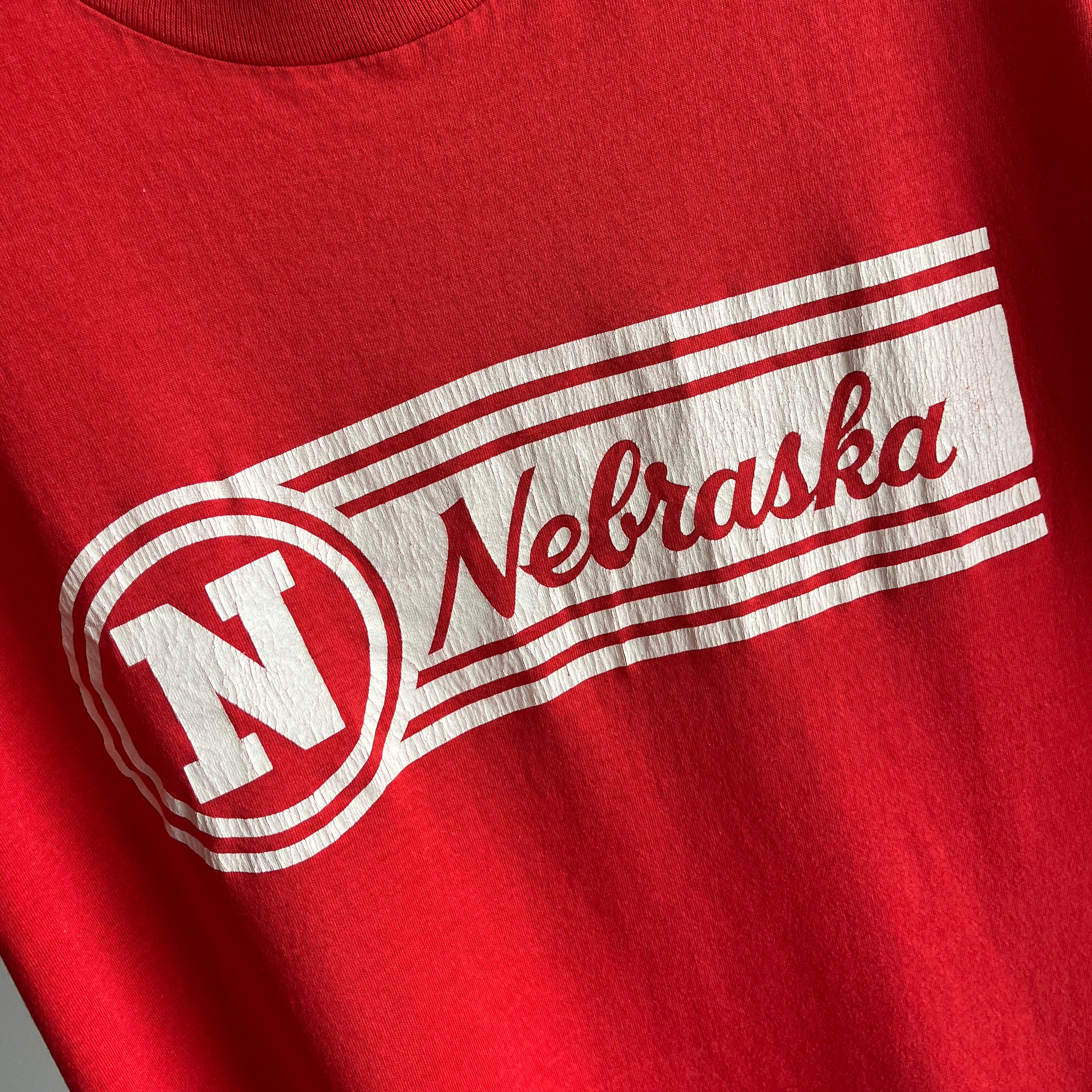 T-shirt Nebraska Cornhuskers des années 1980