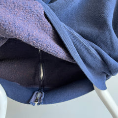 1960/70s Perfect Little Blue Zip Up Hoodie with Mending!!!