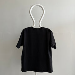 1980s FOTL Ladies Blank Black Cotton T-Shirt