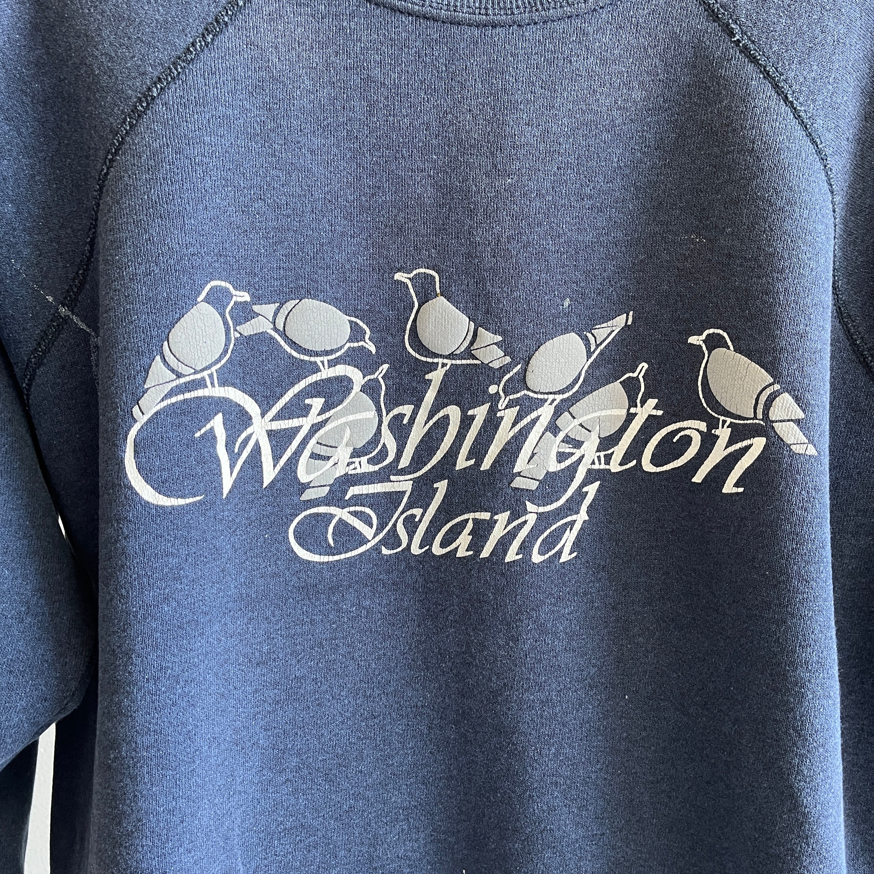 Sweat-shirt de l'île de Washington des années 1980