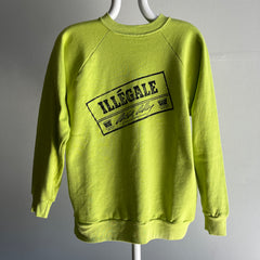 1989 Illegale Alyssa Ashley Fragrance Sweat-shirt publicitaire vert citron