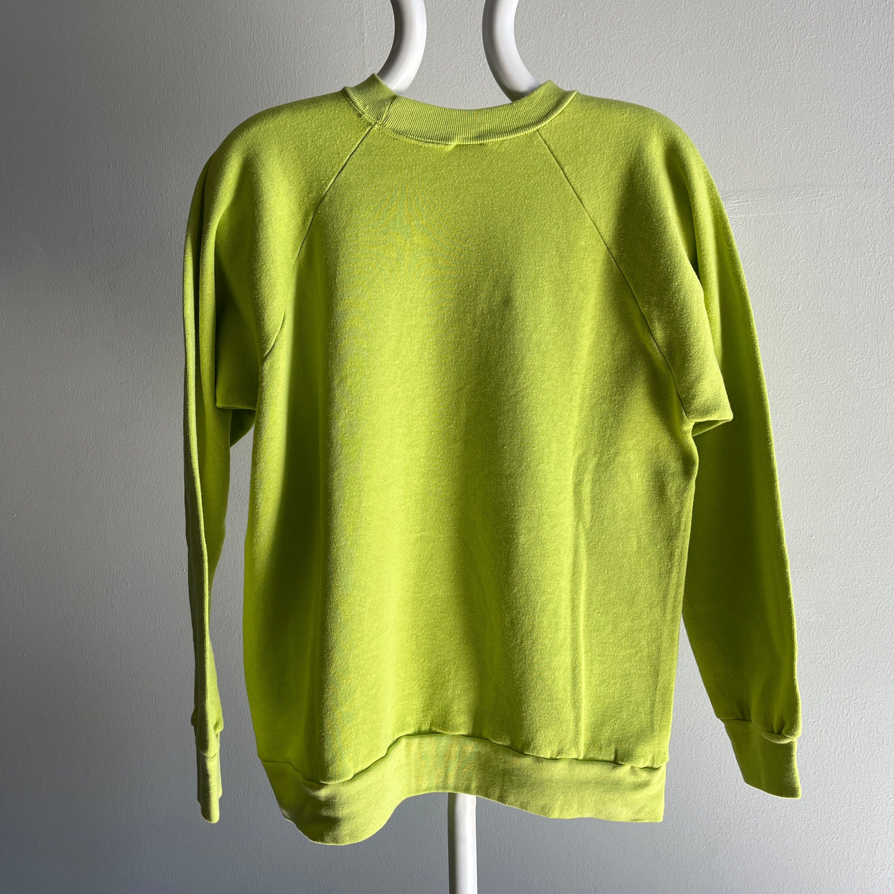 1989 Illegale Alyssa Ashley Fragrance Lime Green Advertising Sweatshirt