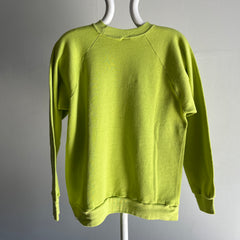 1989 Illegale Alyssa Ashley Fragrance Sweat-shirt publicitaire vert citron