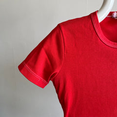 1970s Blank Red Baby Tee - WOW