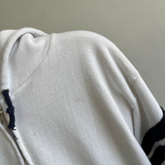 1970/80s Two Tone Hoodie with a Double Stripe - WOW