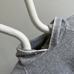 1970/80s Perfectly Worn Gray Pullover Hoodie