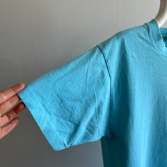 T-shirt sarcelle vierge FOTL des années 1980