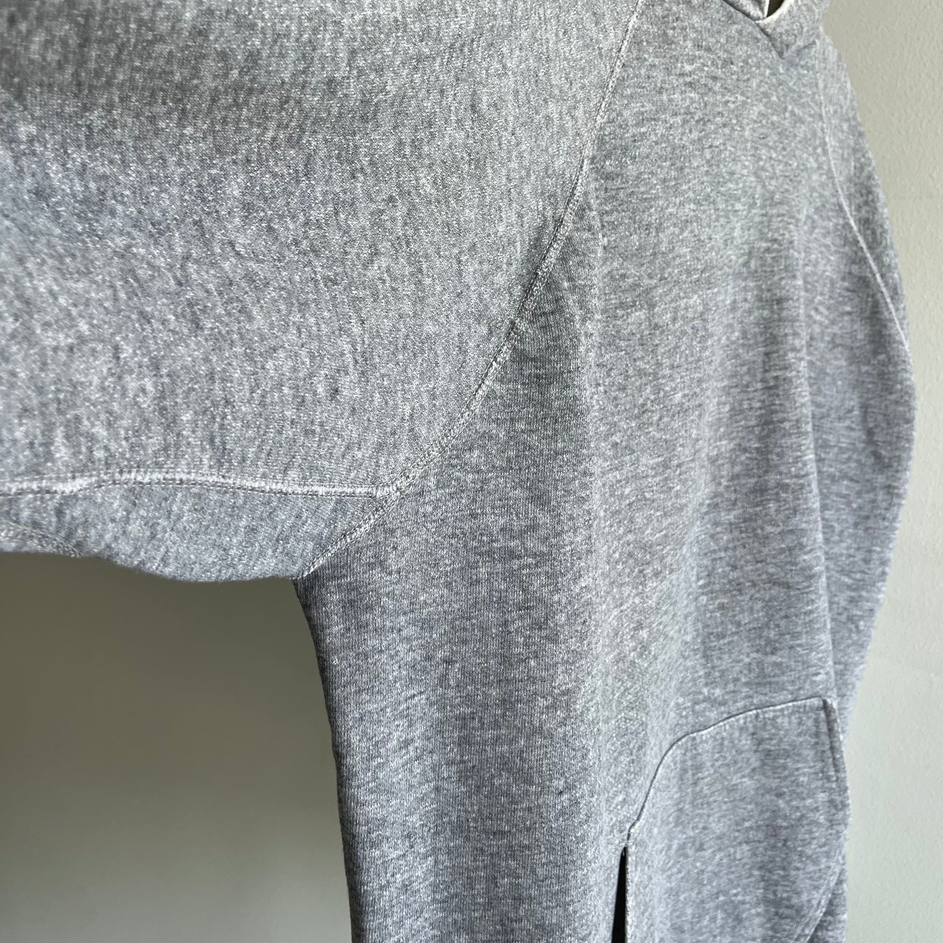 1970/80s Perfectly Worn Gray Pullover Hoodie