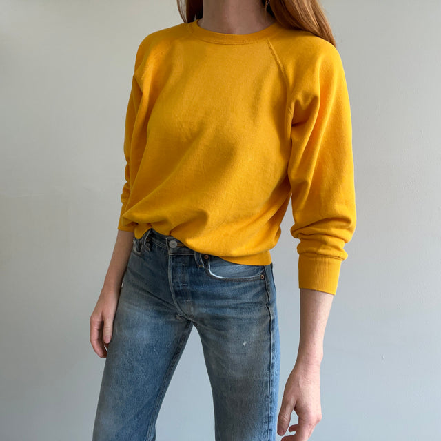 1980/90s Soft Marigold Raglan Sweatshirt