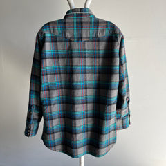 1990s Saddle King Western Snap Front Flannel