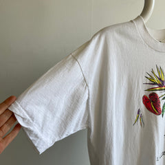 1980s St. Kitts Trompe L'oeil Tourist T-Shirt