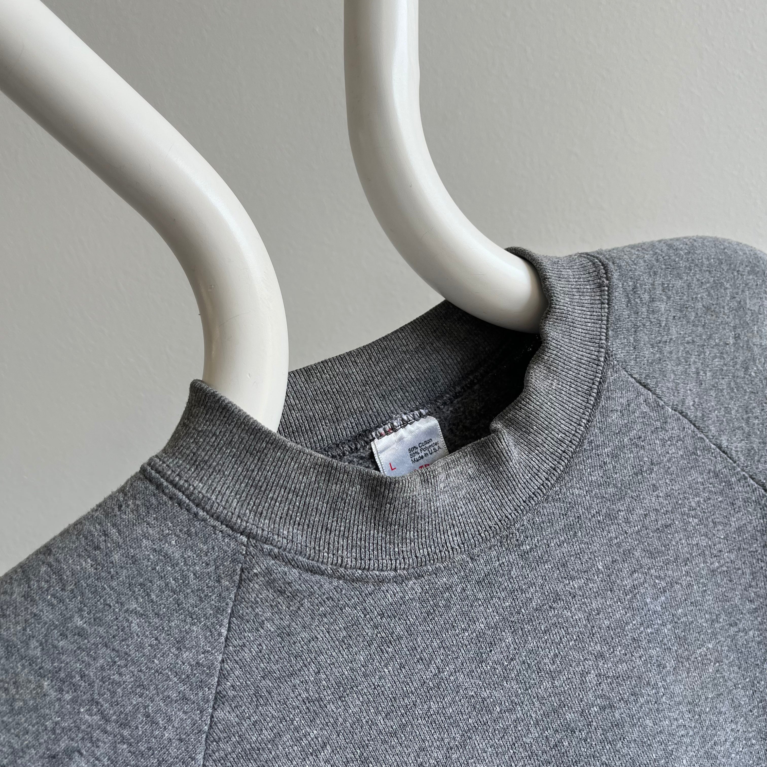 1980s FOTL Deep Gray Raglan Sweatshirt by FOTL