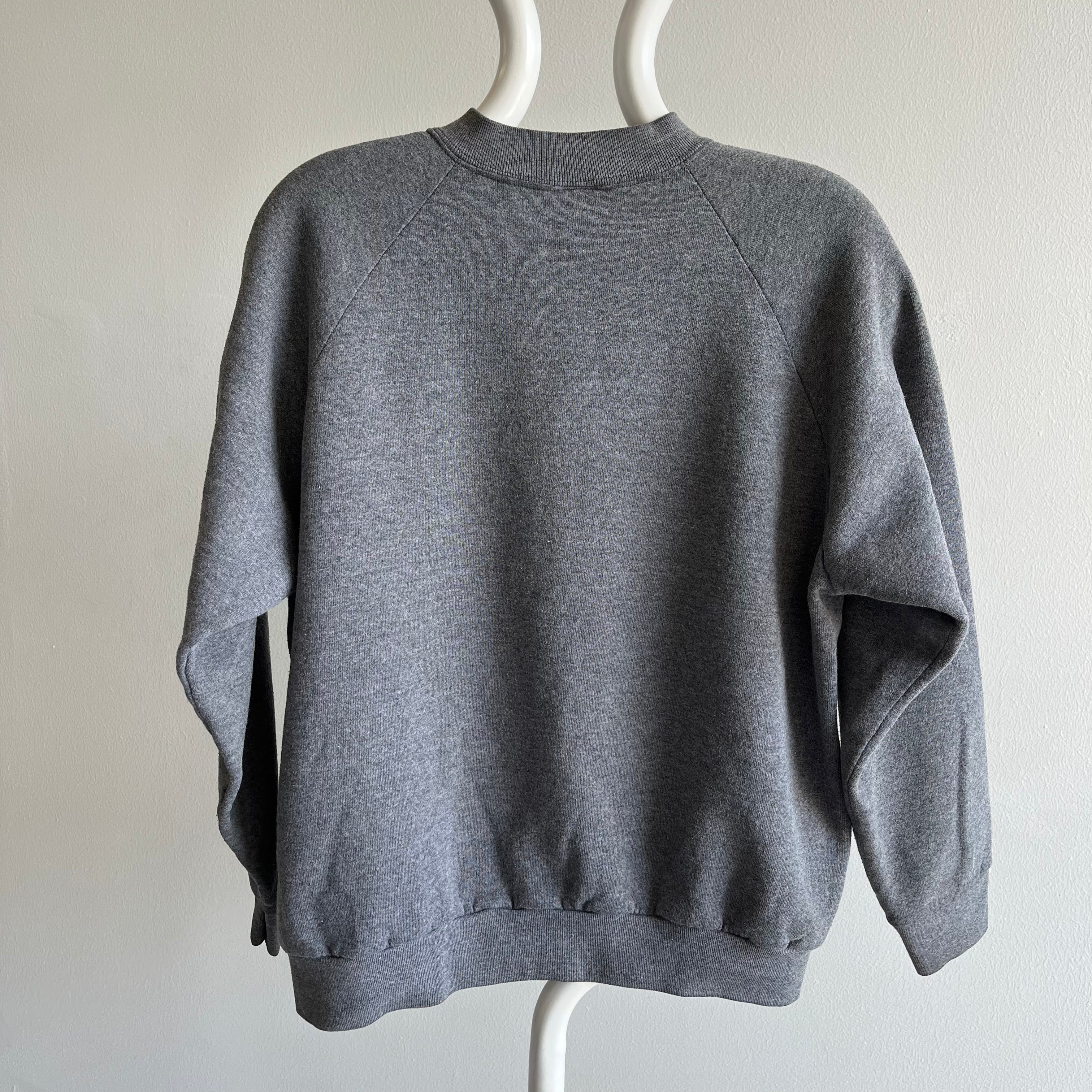 1980s FOTL Deep Gray Raglan Sweatshirt by FOTL