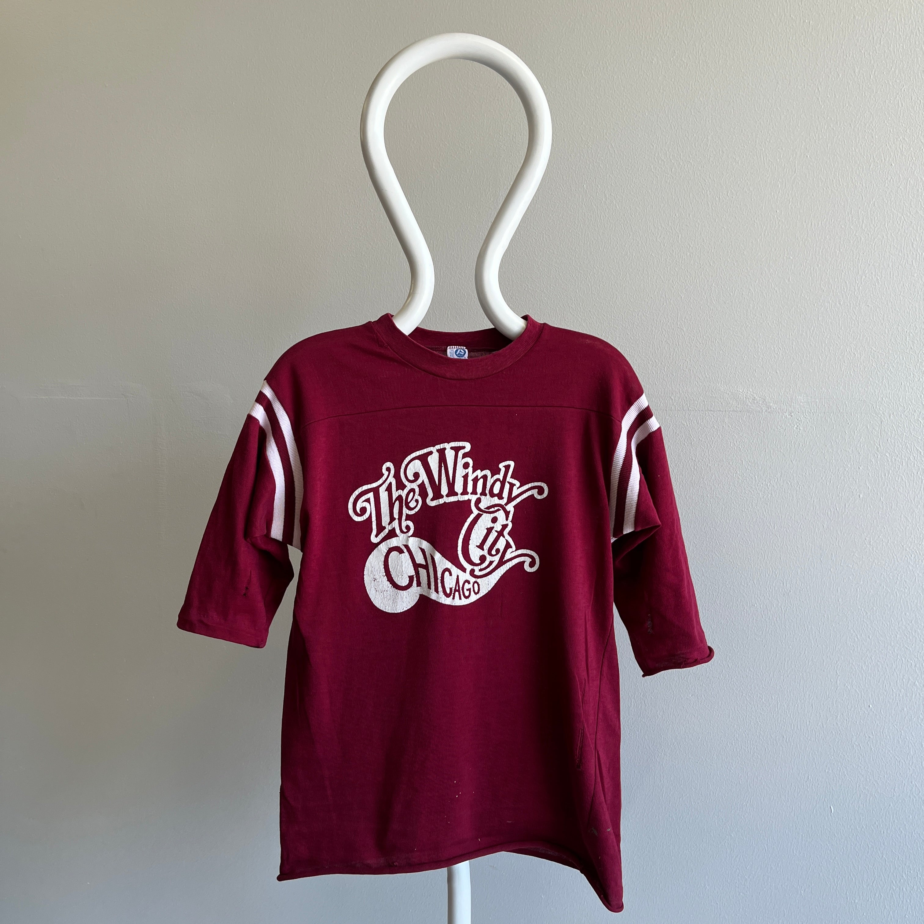 1970s The Windy City Chicago Football Style T-Shirt by Artex