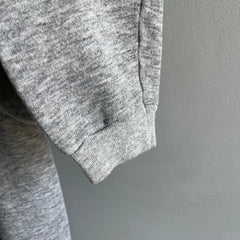 1980s Nicely Aged Blank Gray Raglan by Hanes