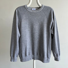 1980s Thinned Out Blank Gray Sweatshirt by Penmans