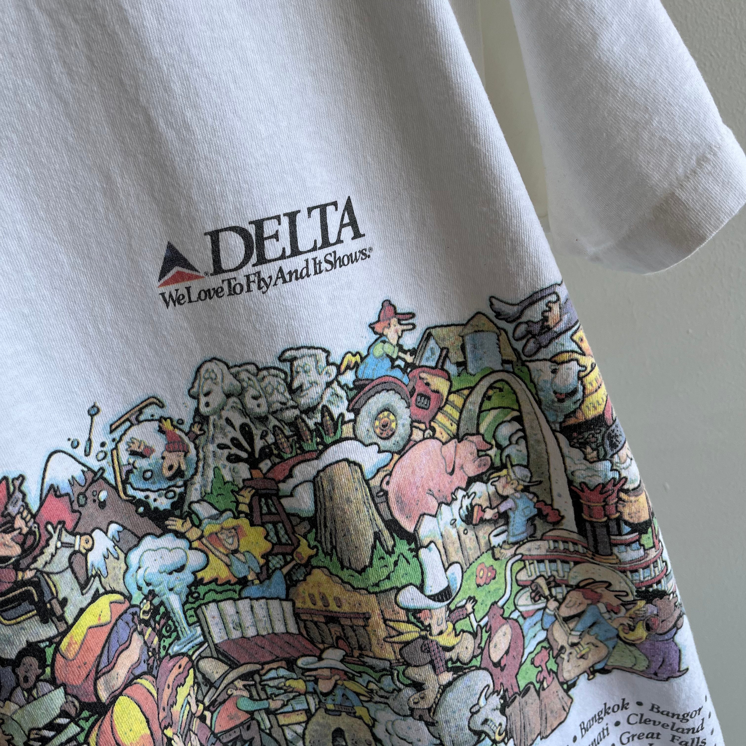 1980s Delta Airlines Advertising T-Shirt