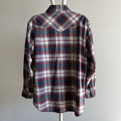1970s USA Made Lee Brand Cowboy Western Flannel - WOW
