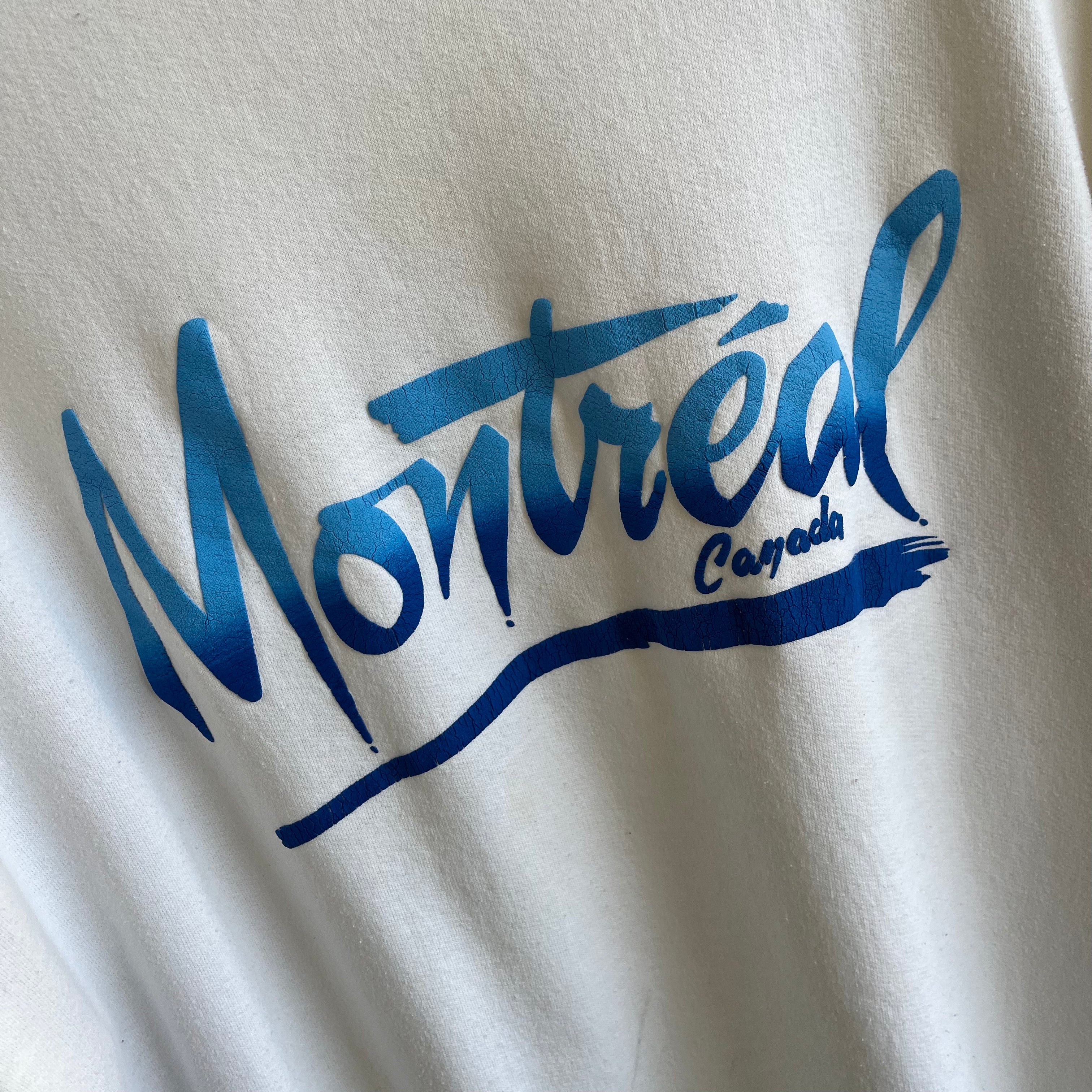 Sweat-shirt touristique de Montréal des années 1970