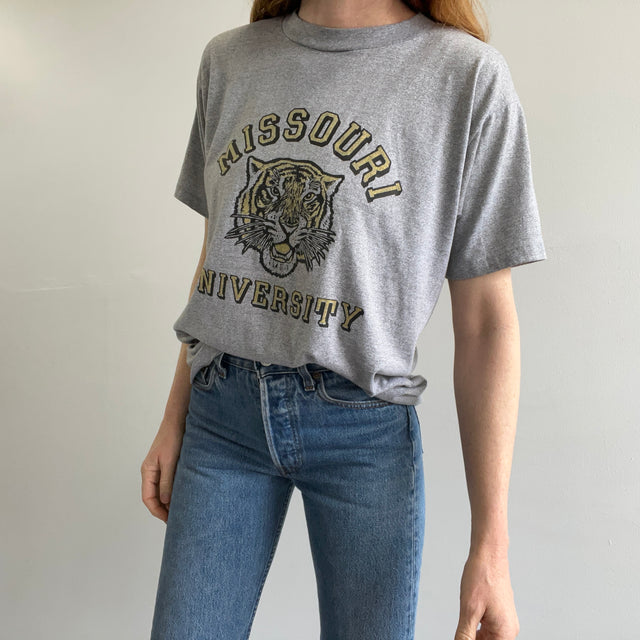 T-shirt de tigre de l'université du Missouri des années 1970 par Collegiate Pacific