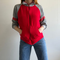 GG 1970s Triple Stripe Baseball Zip Up by Warm Up