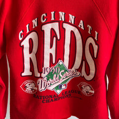 1990 World Series Cincinnati Reds DIY Cropped Sweatshirt