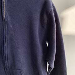 1970/80s Insulated Zip Up Hoodie by Sportswear - Fade Stains