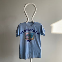 1970s DIY Stagecoach VC (Van Club?) Faded and Stained T-Shirt