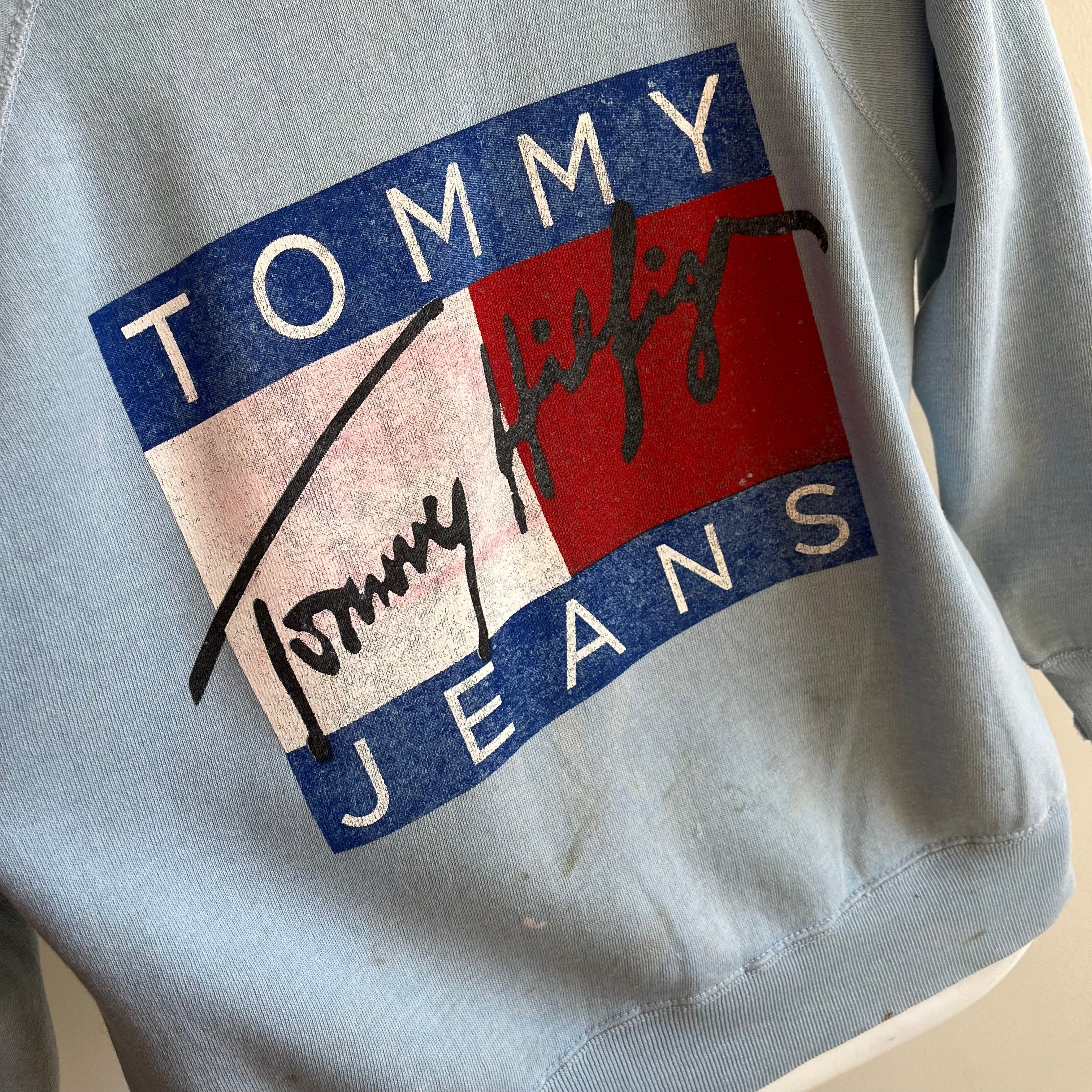 1980s Very Stained Tommy Raglan