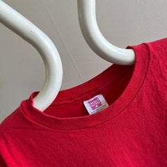 1990s Blank Red Hanes Her Way Cotton T-Shirt