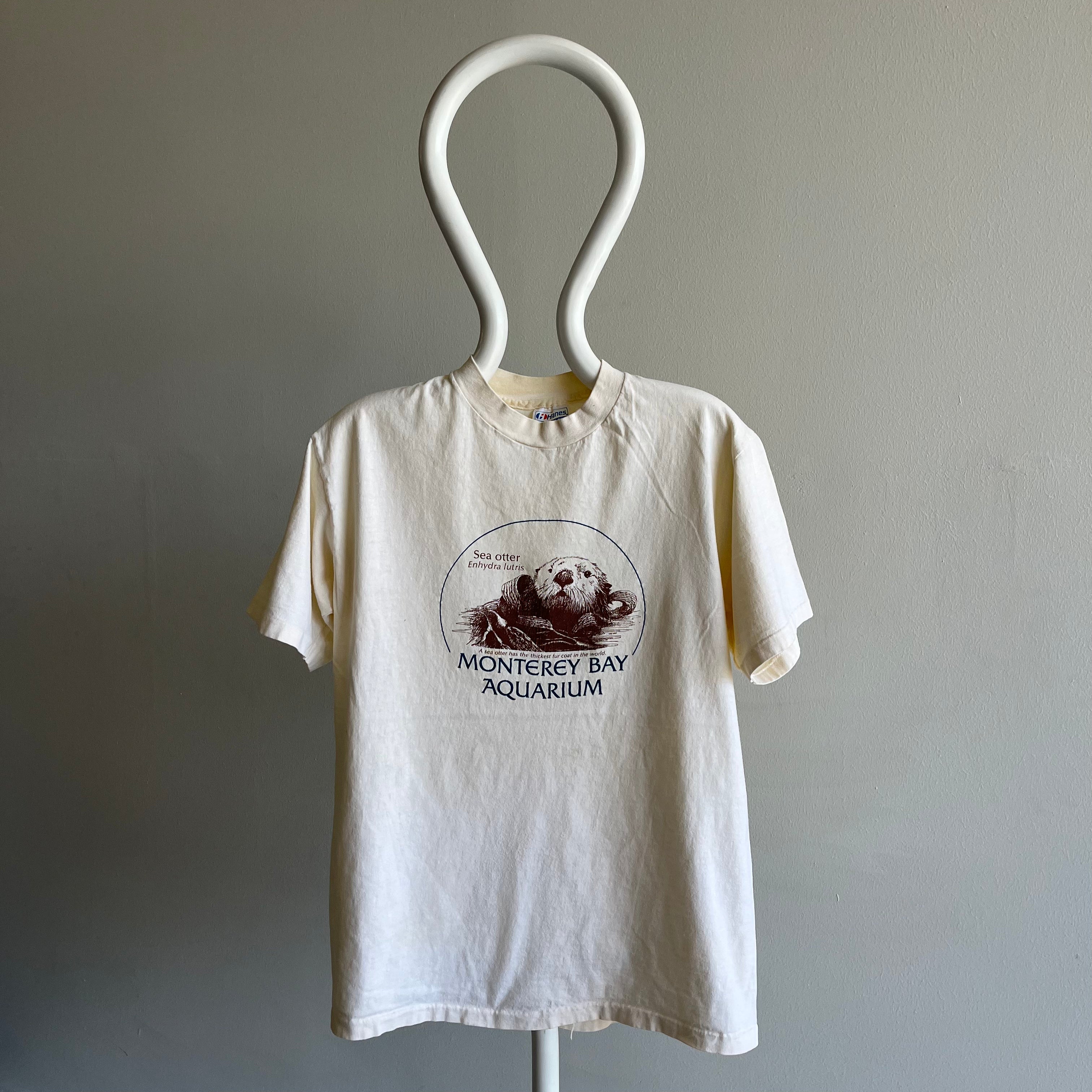 1980s Monterey Bay Aquarium Sea Otter Buddy T-Shirt