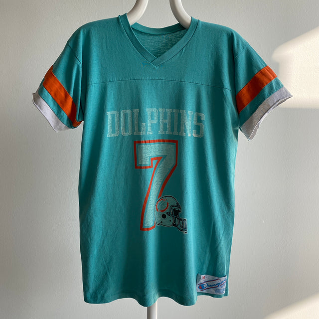 1996 Dolphins de Miami n°7 Craig Erickson ? T-shirt de football découpé