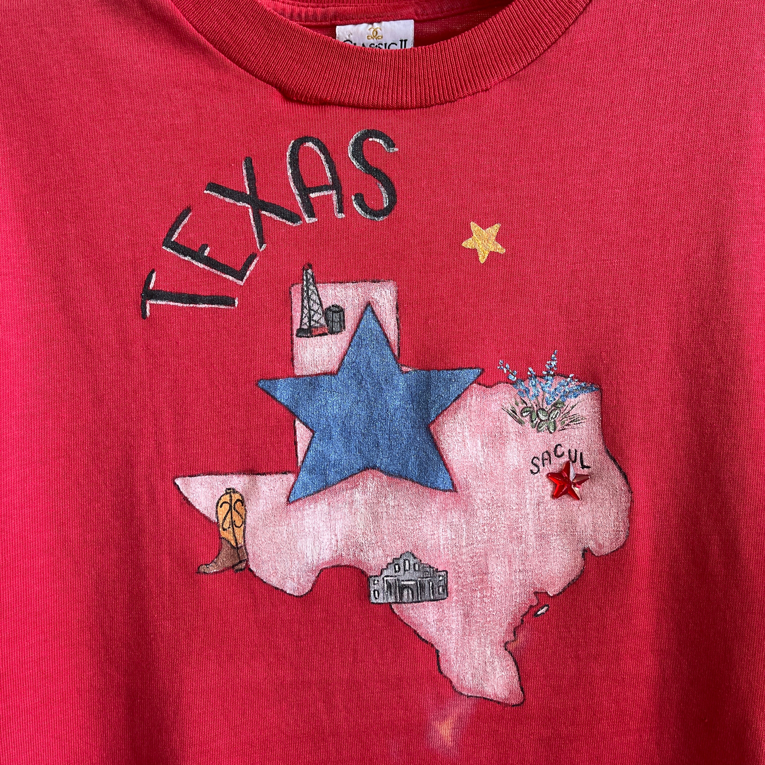 1980s DIY Painted Texas T-Shirt