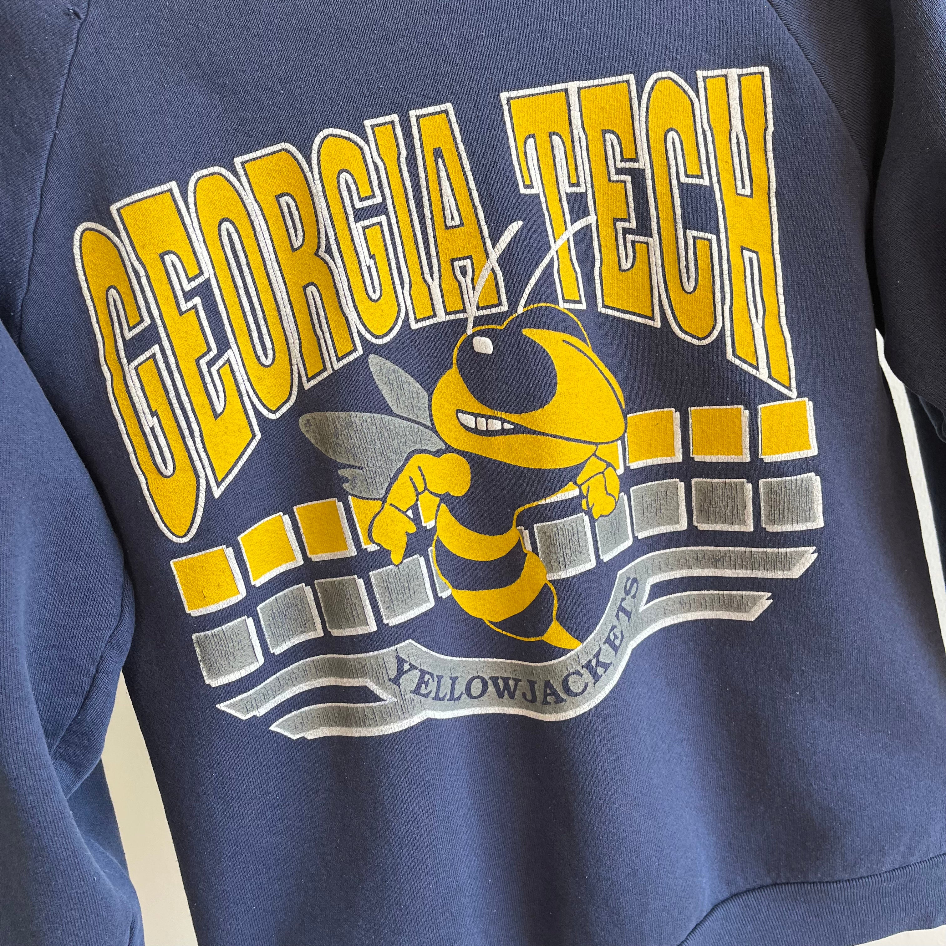 Sweat-shirt plus petit Georgia Tech des années 1980