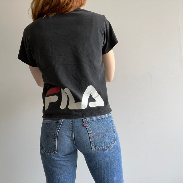 1990s USA MadevFILA Backside Crop T-Shirt