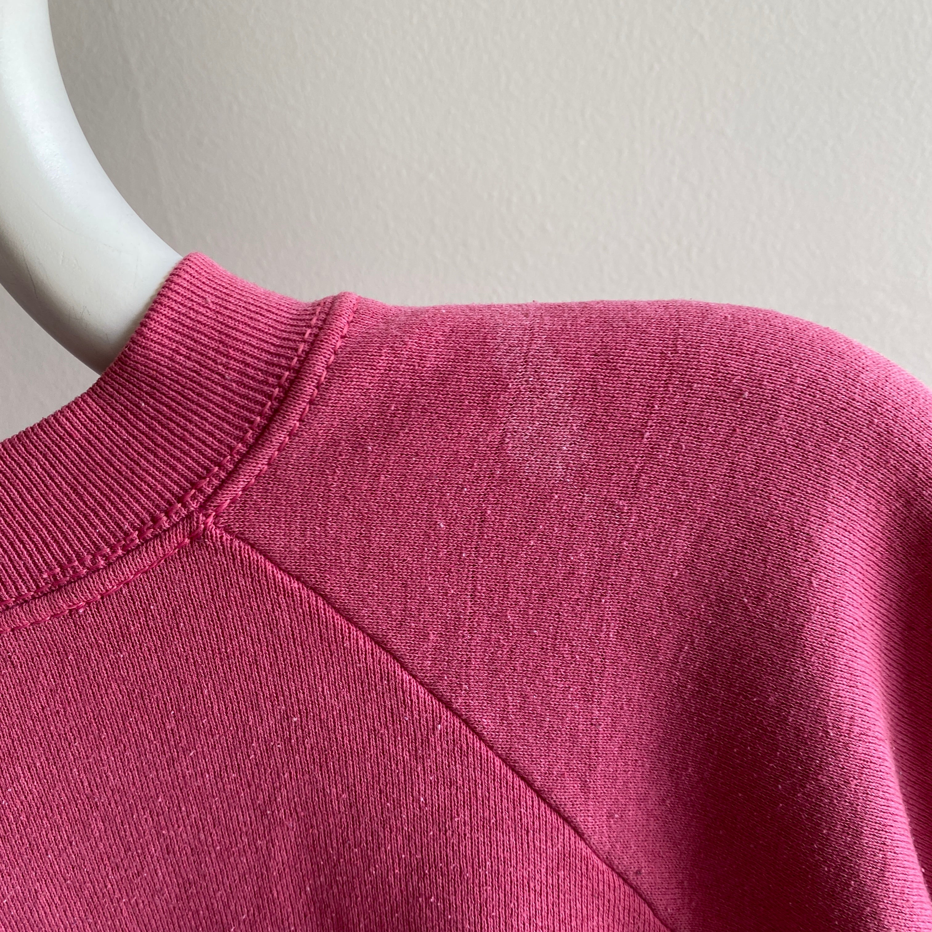 Sweat-shirt rose bonbon des années 1980/90