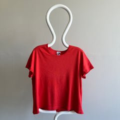 1960s Sears Cotton Women's Cut Red T-Shirt