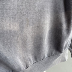 1980s Rad Sun Faded Gray Sweatshirt - Swoon