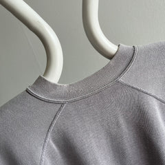 1980s Rad Sun Faded Gray Sweatshirt - Swoon