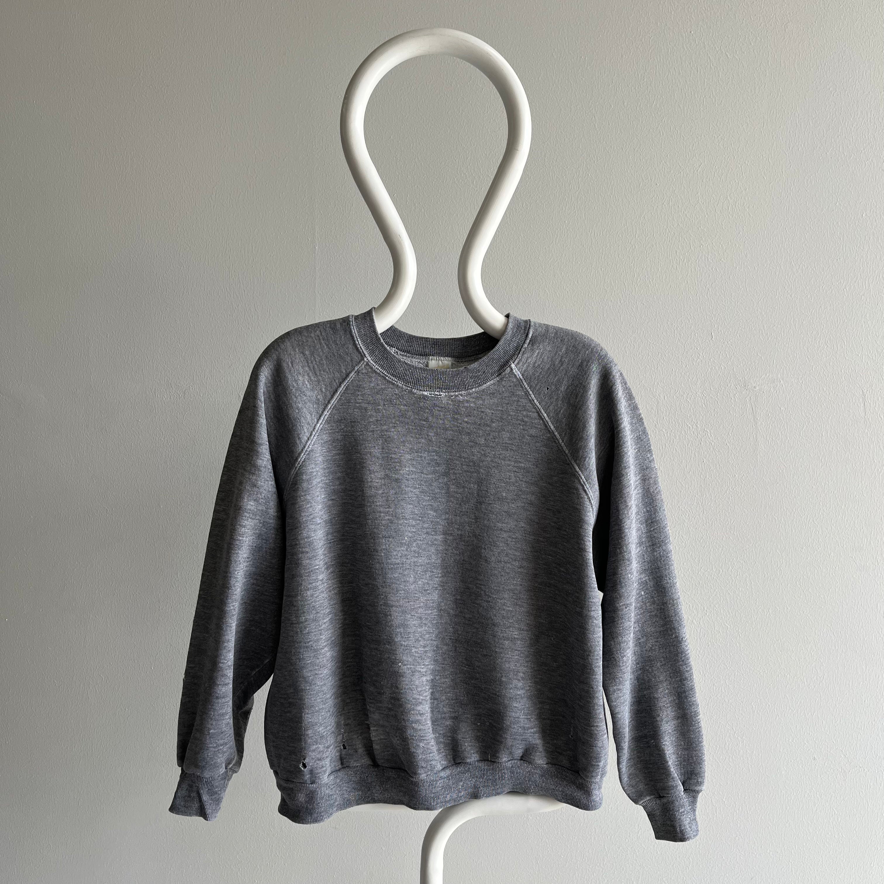 1970/80s Blank Tattered Sportswear Sweatshirt - Personal Collection