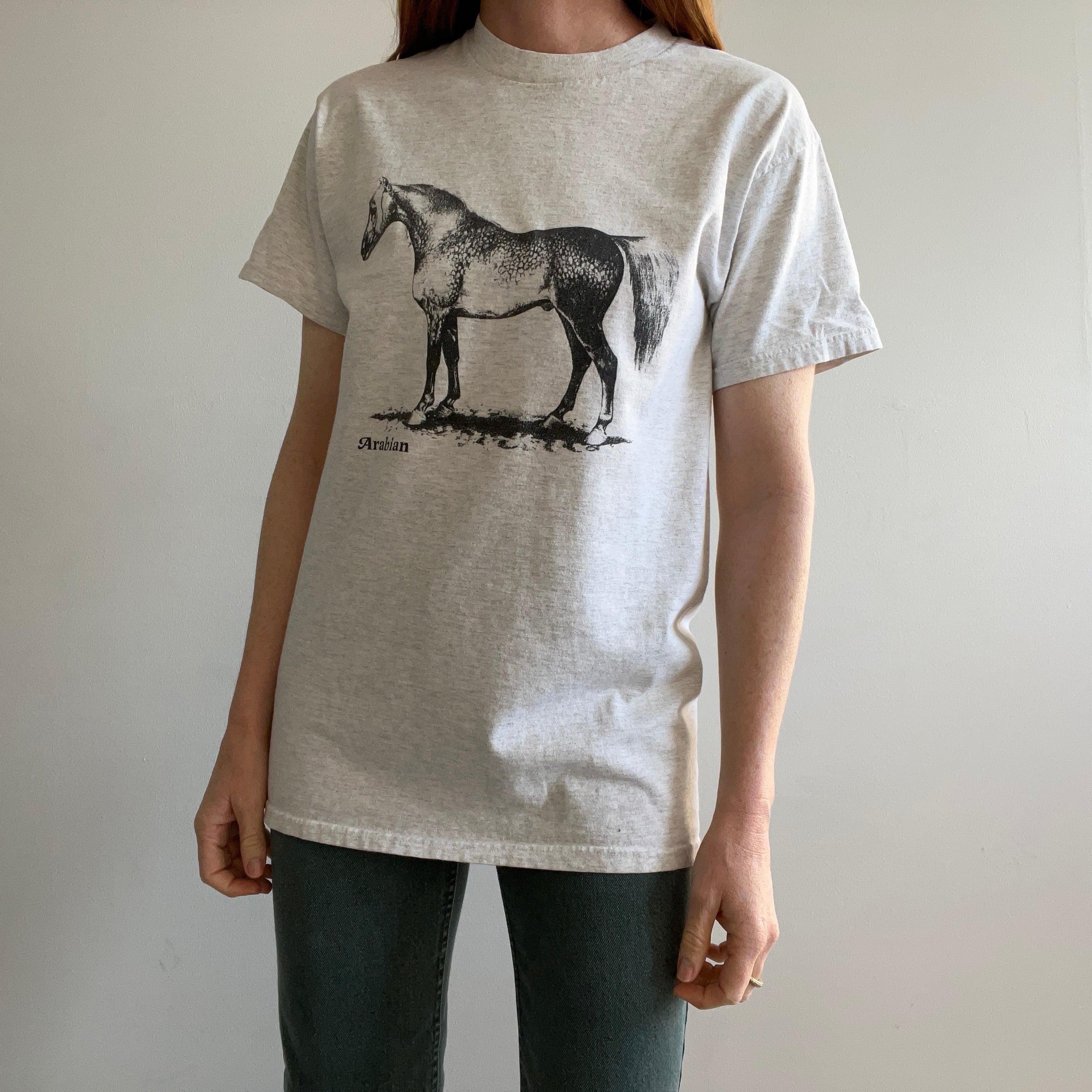 T-shirt cheval arabe des années 1990