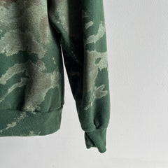 1980s Tie Dye/But Not Green and Earthy Toned Sweatshirt