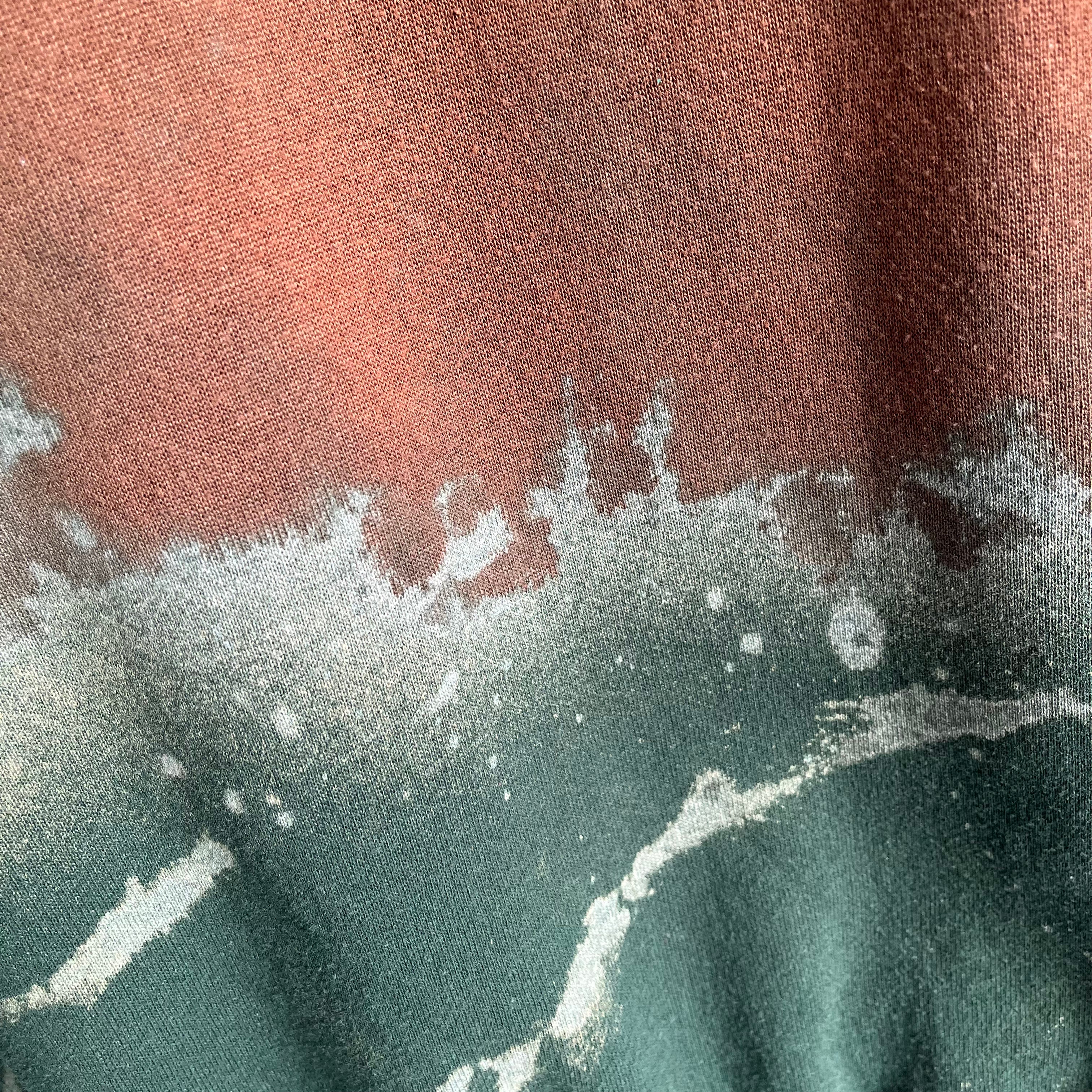 Sweat-shirt Tie Dye/But Not Green and Earthy des années 1980