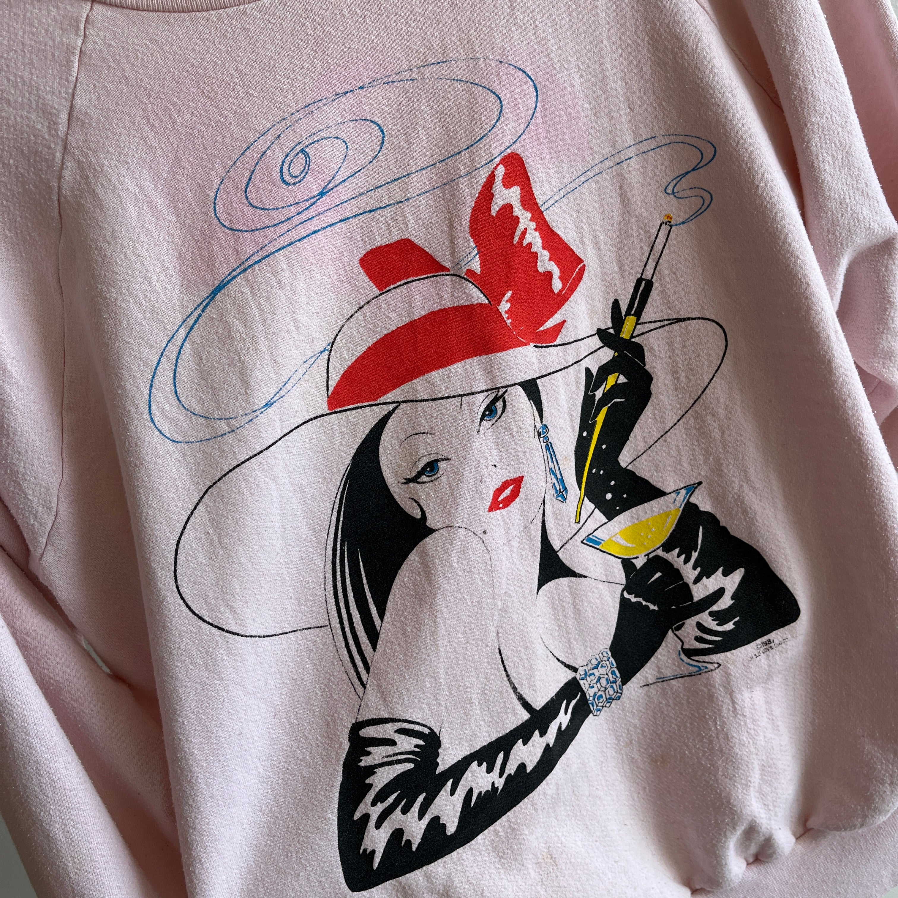 1980s Fancy Gal Super Stained Sweatshirt