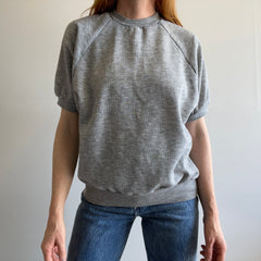 GG 1980s Soft Gray Short Sleeve Warm Up