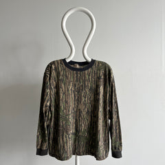 1990s Reat Tree Long Sleeve Bark Camo T-Shirt