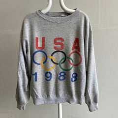 1988 Sweat-shirt olympique joliment usé