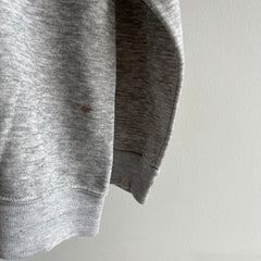 1980s Blank Gray Paint Stained and Awesome Sweatshirt by Track and Court